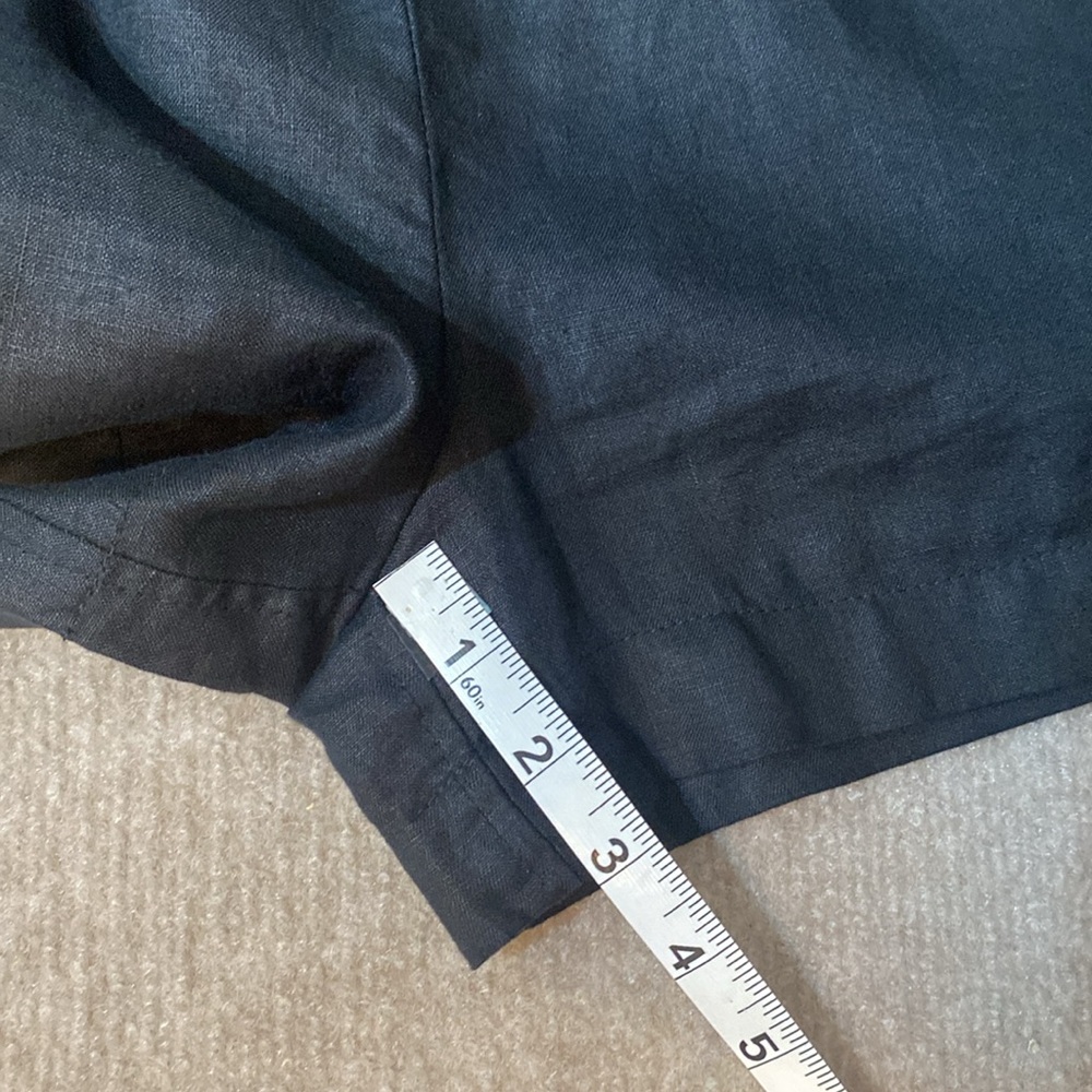 Philosophy Republic Clothing Black Linen Pocketed Pull On Shorts Size XL - Picture 8 of 10